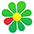 Логотип Аськи - ромашка